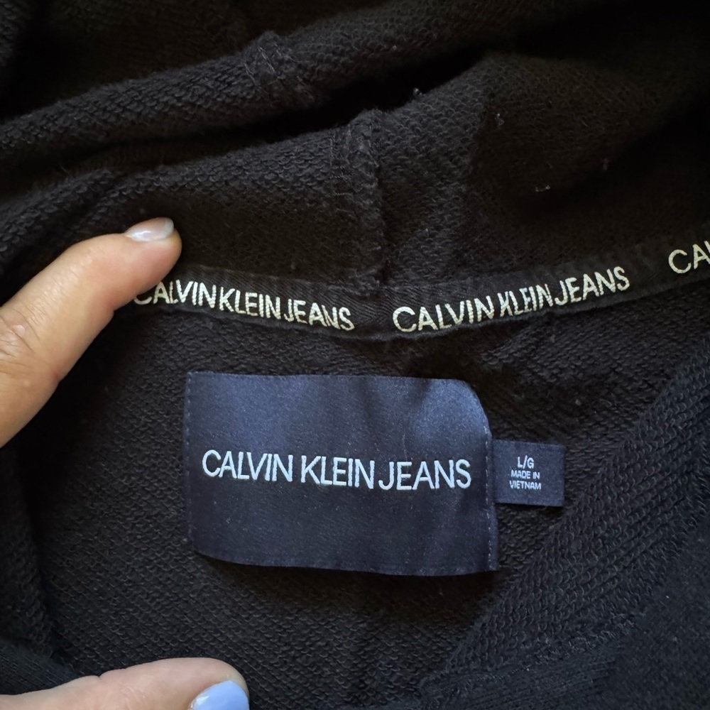 🔥 4 for $20 DEAL 🔥 Calvin Klein Crop Top Hoodie size L - Picture 3 of 7